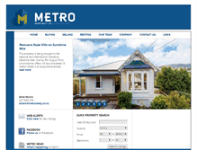 Tablet Screenshot of metrorealty.co.nz