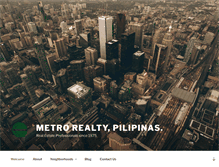 Tablet Screenshot of metrorealty.ph